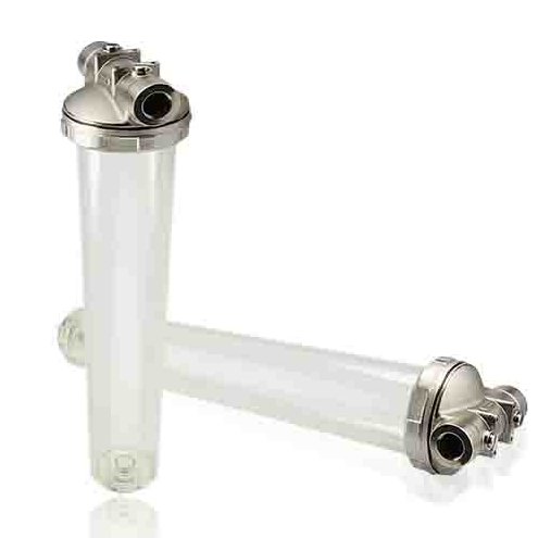 SPEZIAL  FILTERGEH&AMP;AUML;USE  20 ZOLL MESSING / TRANSPARENT 1 ZOLL INNENGEWINDE