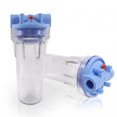 PENTEK 3G STANDARD FILTERGEH&AMP;AUML;USE  10 ZOLL FARBE TRANSPARENT / BLAU INKL. AUFNAHME F&Uuml;R EINE HALTERUNG