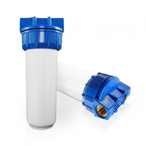 STANDARD FILTERGEH&AMP;AUML;USE  10 ZOLL FARBE BLAU / WEISS 1/2 ZOLL MESSING - INNENGEWINDE