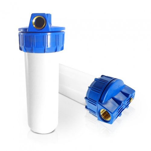 STANDARD FILTERGEH&AMP;AUML;USE  10 ZOLL FARBE BLAU / WEISS 3/4 ZOLL MESSING - INNENGEWINDE