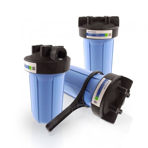 PENTEK BIG BLUE FILTERGEH&AMP;AUML;USE  10 ZOLL - 11/2 ZOLL IG FARBE SCHWARZ / BLAU INKL. AUFNAHME F&Uuml;R EINE HALTERUNG