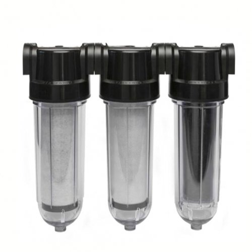 CINTROPUR FILTERGEH&AMP;AUML;USE  VLIES UND AKTIVKOHLE  SMART LINE F&AMP;UUML;R WASSER  TYP SL240 - TRIO-CTN 3/4 ZOLL BIS MAX. 0,5 M3/H 3/4 ZOLL INNENGEWINDE