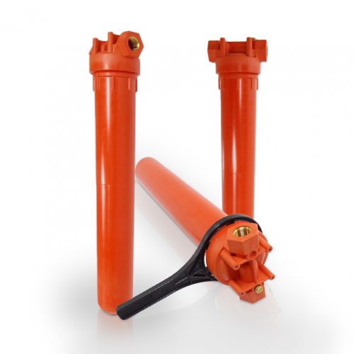 SPEZIAL  FILTERGEH&AMP;AUML;USE   20 ZOLL F&Uuml;R HOHE TEMPERATUREN 3/4 ZOLL MESSINGGEWINDE