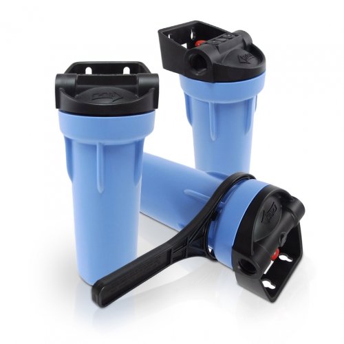 PENTEK 3G STANDARD FILTERGEH&AMP;AUML;USE  10 ZOLL FARBE SCHWARZ / BLAU HALTERUNG / MANOMETERAUFNAHME